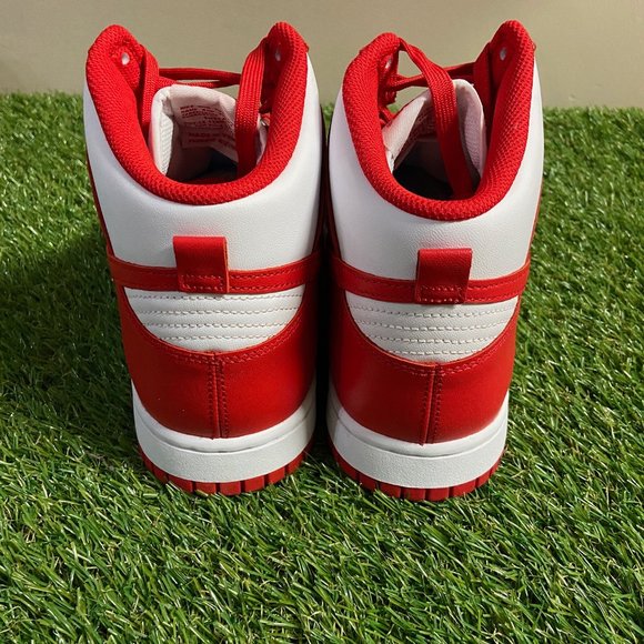 Nike Dunk High Championship White Red Men\'s Sneakers DD1399-106 Size 11.5 NEW main image 6